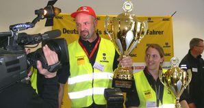 Siegerfoto: NRW Vorentscheid der Aktion „Deutschlands sicherster Lkw-Fahrer”.